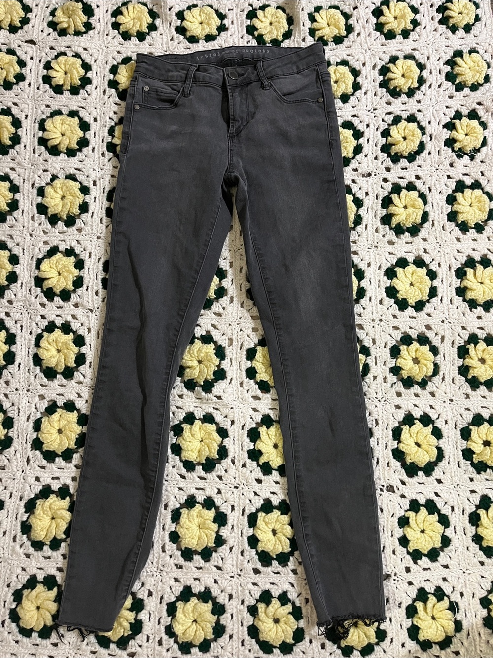 Articles Of Society Charcoal Skinny Jeans